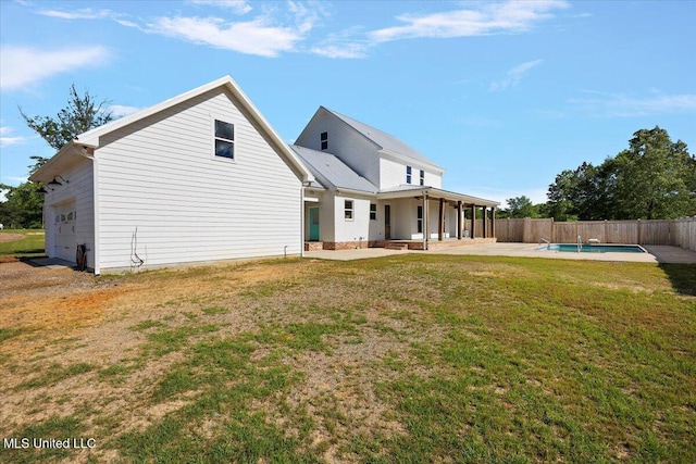1254 Wade Patrick Rd, Brandon, MS 39042 - rear view of house with a patio area