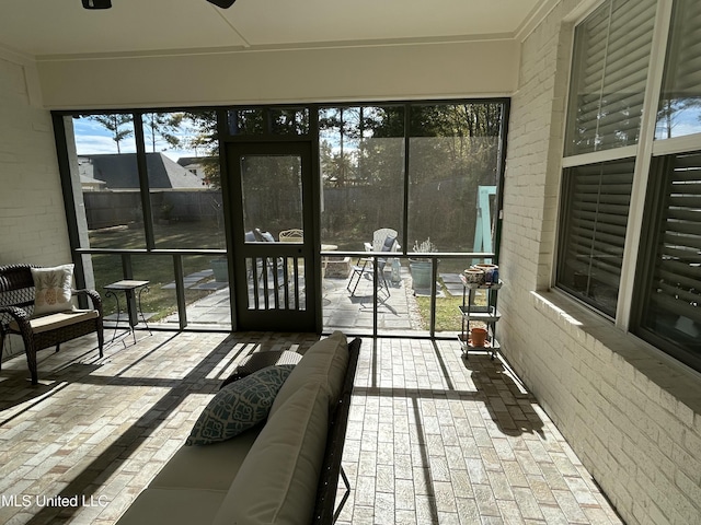 view of sunroom / solarium