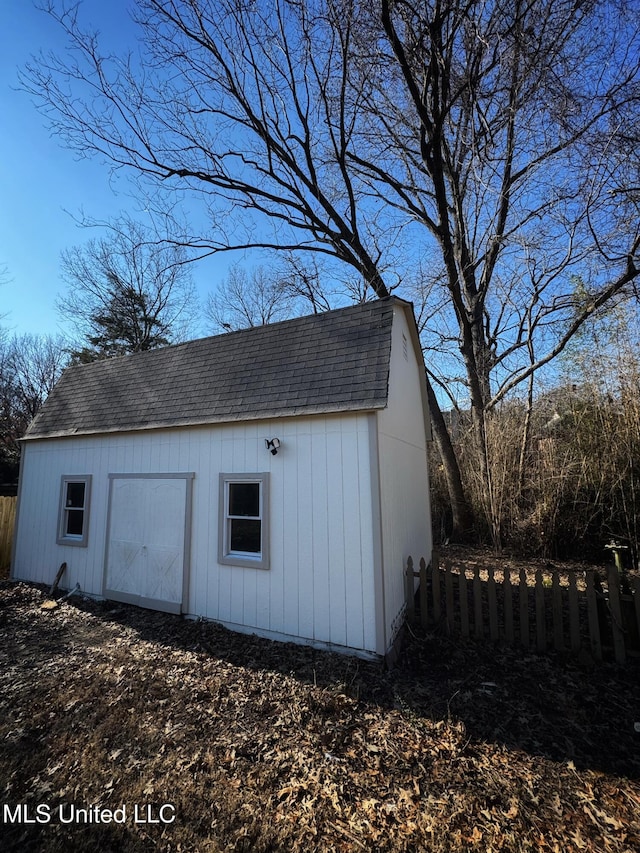 view of outbuilding