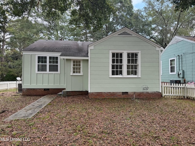 view of back of property