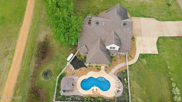 birds eye view of property