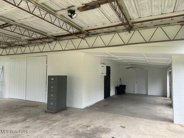 1561 Section Line Rd, Picayune, MS 39466 - garage featuring a ceiling fan