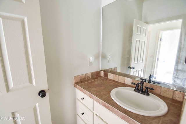 bathroom featuring vanity