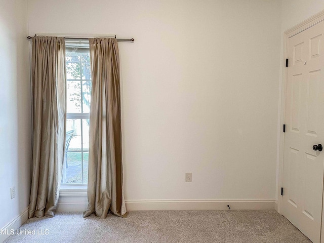 view of carpeted empty room