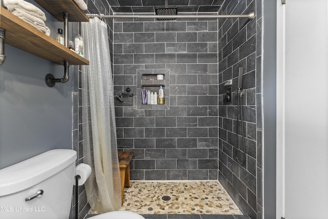 4620 Holly Heath Dr, Gautier, MS 39553 - bathroom featuring toilet and a shower stall