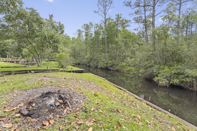 4620 Holly Heath Dr, Gautier, MS 39553 - view of yard featuring a water view