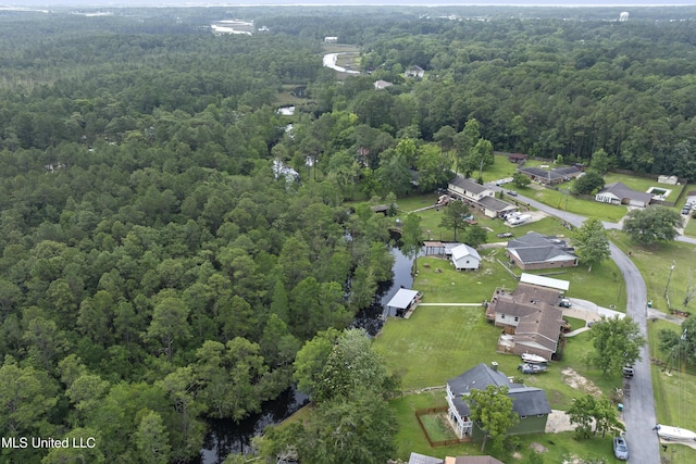 4620 Holly Heath Dr, Gautier, MS 39553 - aerial view of property and surrounding area with a forest and nearby suburban area