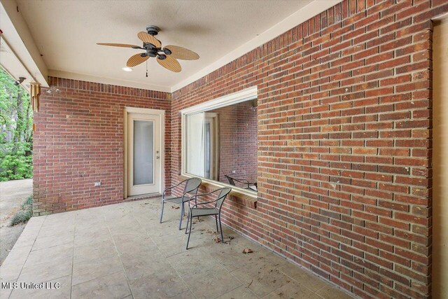 138 Oak Ridge Cir, Madison, MS 39110 - view of patio featuring a ceiling fan