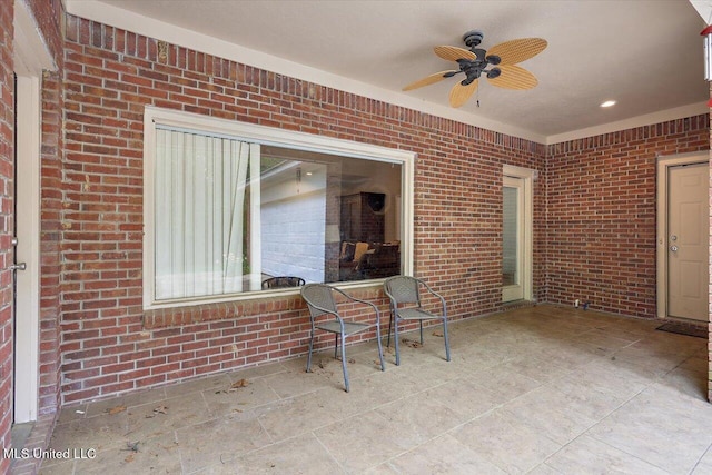 138 Oak Ridge Cir, Madison, MS 39110 - view of patio / terrace with ceiling fan