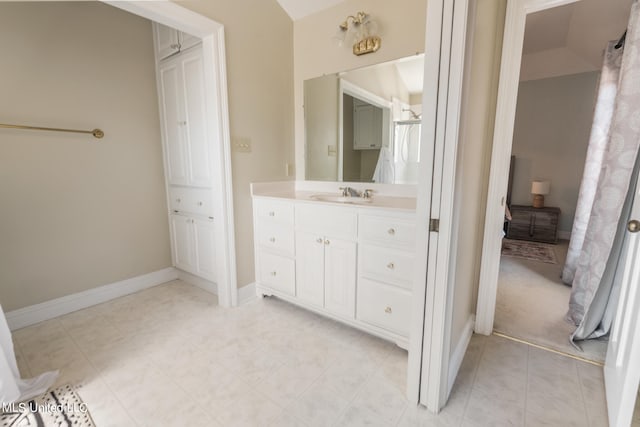 bathroom with vanity