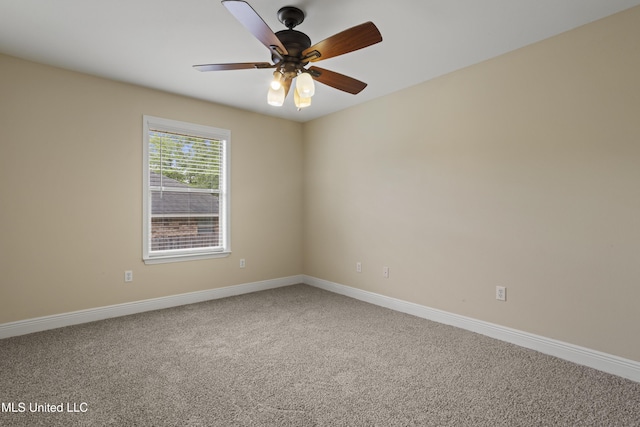 13239 Tyler Ln, Gulfport, MS 39503 - empty room featuring carpet floors, baseboards, and ceiling fan