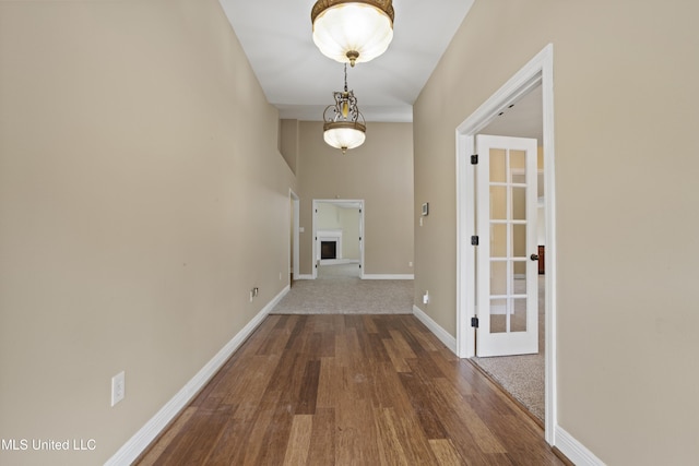 13239 Tyler Ln, Gulfport, MS 39503 - hallway featuring wood finished floors and baseboards