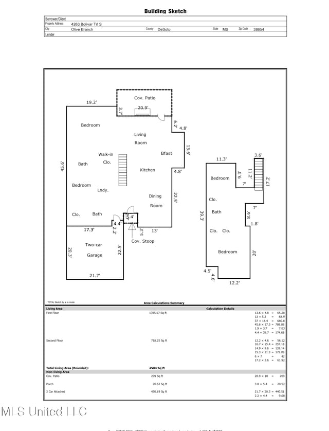 4263 S Bolivar Trl, Olive Branch, MS 38654 - home floor plan