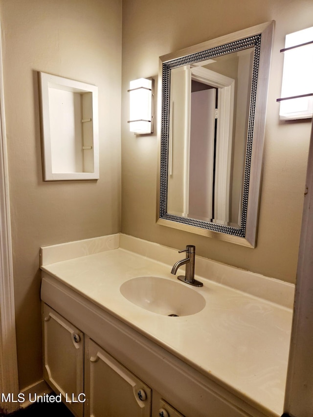 bathroom featuring vanity