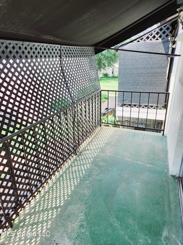 view of patio / terrace featuring a balcony