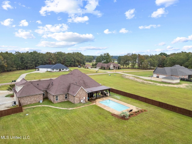 birds eye view of property