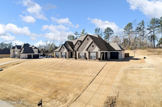 view of french country home