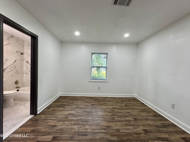 716 New Orleans St, Hattiesburg, MS 39401 - unfurnished room with recessed lighting and dark wood finished floors