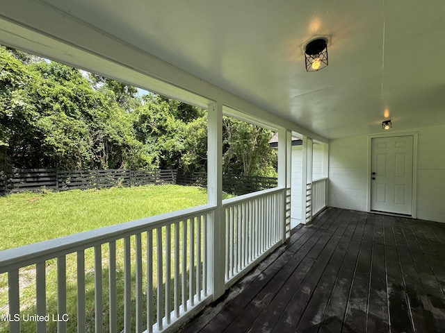 716 New Orleans St, Hattiesburg, MS 39401 - deck featuring a fenced backyard