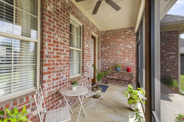 308 W Park St, Canton, MS 39046 - porch featuring ceiling fan