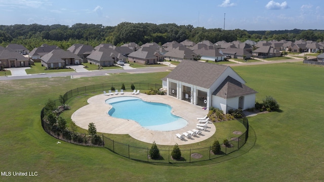 308 W Park St, Canton, MS 39046 - community pool with a residential view
