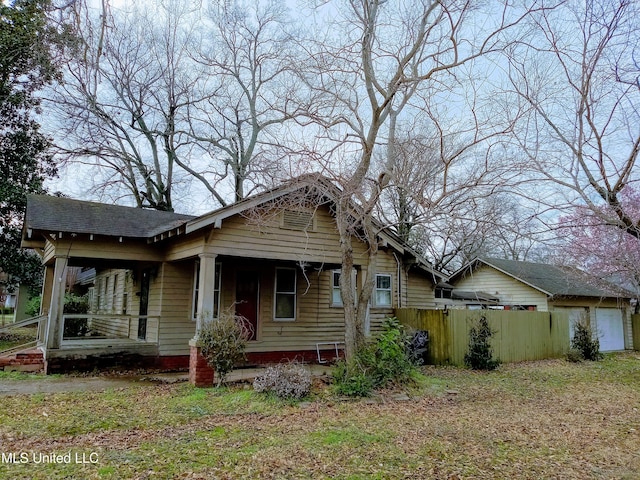 309 E Percy St, Indianola, MS 38751 - exterior space featuring a porch and a garage
