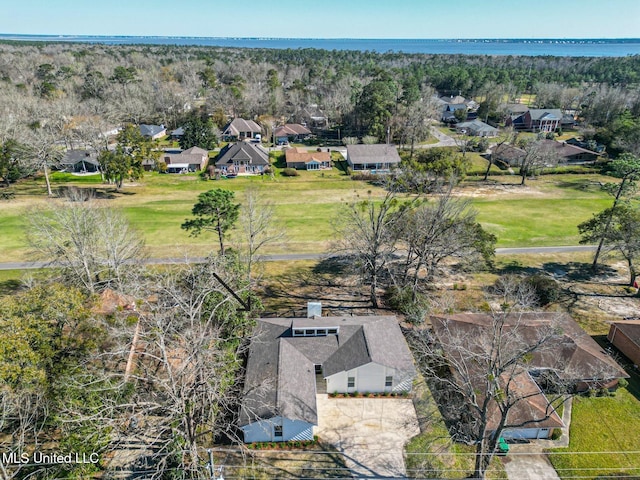 bird's eye view featuring a residential view