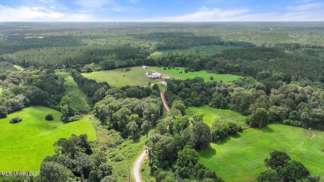 849 Athens Rd, Mendenhall, MS 39114 - bird's eye view of a heavily wooded area
