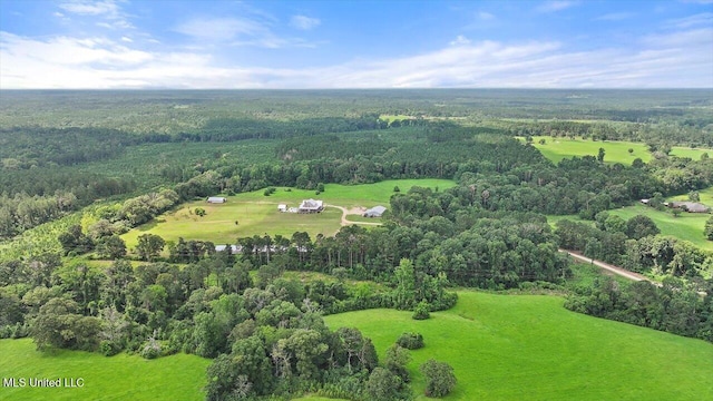 849 Athens Rd, Mendenhall, MS 39114 - drone / aerial view of a heavily wooded area
