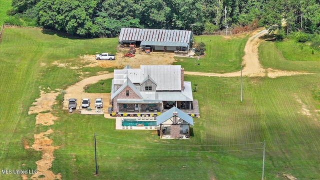 849 Athens Rd, Mendenhall, MS 39114 - aerial view of property and surrounding area