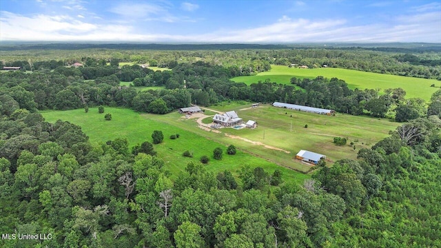 849 Athens Rd, Mendenhall, MS 39114 - view of property location with a forest and rural landscape