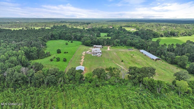 849 Athens Rd, Mendenhall, MS 39114 - view of property location with a heavily wooded area