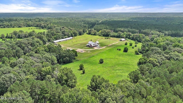 849 Athens Rd, Mendenhall, MS 39114 - aerial view of sparsely populated area with a forest