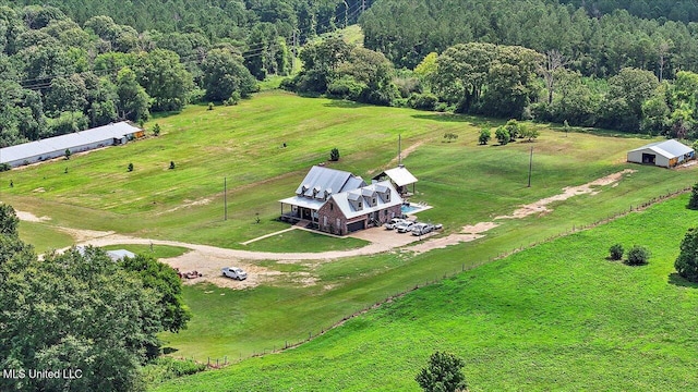 849 Athens Rd, Mendenhall, MS 39114 - view of rural area featuring a heavily wooded area