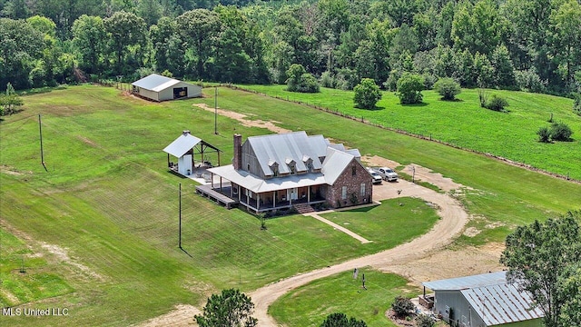 849 Athens Rd, Mendenhall, MS 39114 - aerial view of property and surrounding area