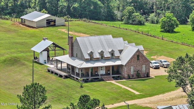 849 Athens Rd, Mendenhall, MS 39114 - view from above of property