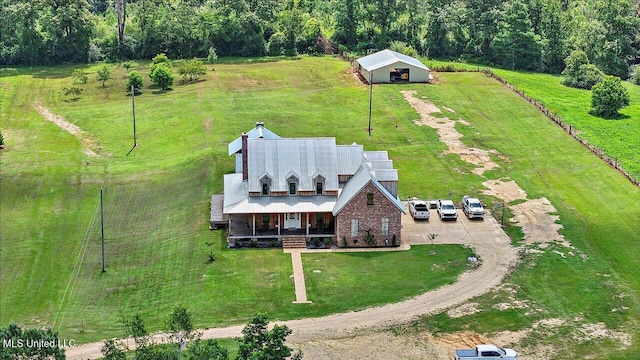 849 Athens Rd, Mendenhall, MS 39114 - aerial view of property and surrounding area