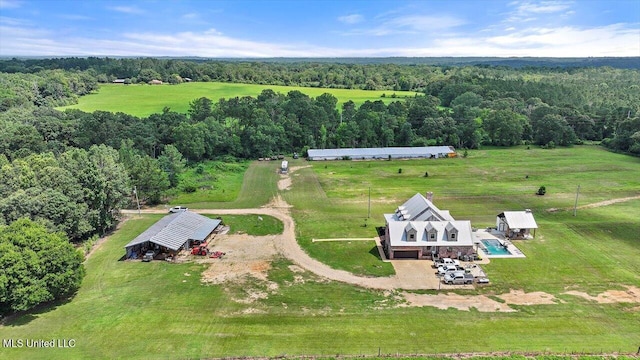 849 Athens Rd, Mendenhall, MS 39114 - view from above of property featuring a forest