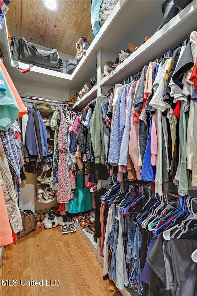 849 Athens Rd, Mendenhall, MS 39114 - walk in closet featuring wood finished floors