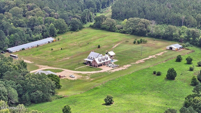 849 Athens Rd, Mendenhall, MS 39114 - aerial view of sparsely populated area with a pastoral area