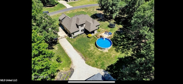11368 Cedar Point Cv, Hernando, MS 38632 - view from above of property featuring a pool area