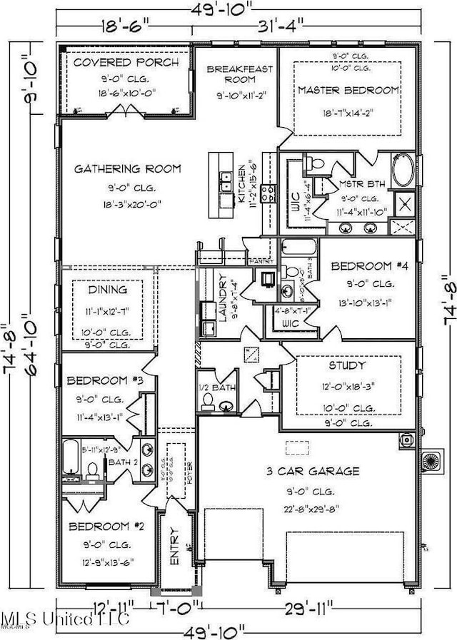 10645 Chapelwood Dr, Gulfport, MS 39503 - floor plan
