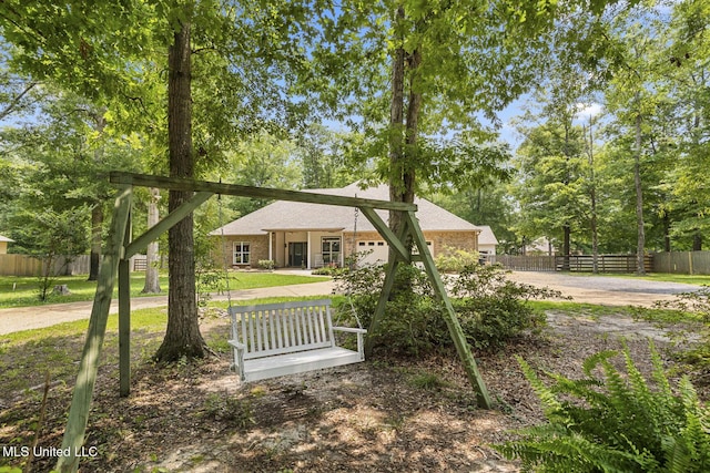 114 Sandstone Dr, Brandon, MS 39047 - view of front of property featuring brick siding and a shingled roof