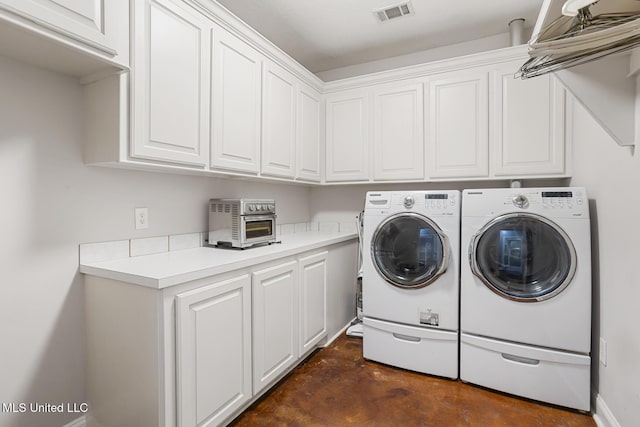 114 Sandstone Dr, Brandon, MS 39047 - washroom featuring cabinet space and independent washer and dryer