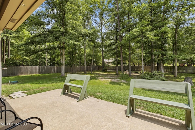 114 Sandstone Dr, Brandon, MS 39047 - view of patio / terrace featuring view of scattered trees