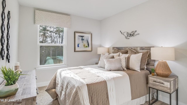 bedroom with carpet flooring