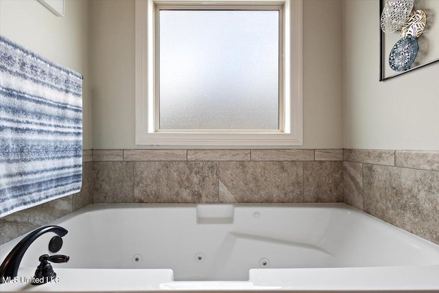 142 Western Ridge Cir, Canton, MS 39046 - full bath with plenty of natural light and a tub with jets