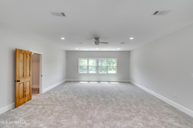 106 Horseshoe Ln, Flora, MS 39071 - carpeted spare room with a ceiling fan, recessed lighting, and baseboards