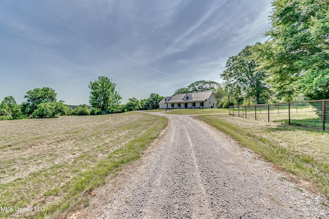 106 Horseshoe Ln, Flora, MS 39071 - view of dirt / gravel road featuring a view of rural / pastoral area
