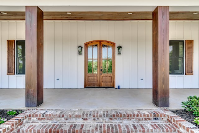 106 Horseshoe Ln, Flora, MS 39071 - entrance to property with french doors